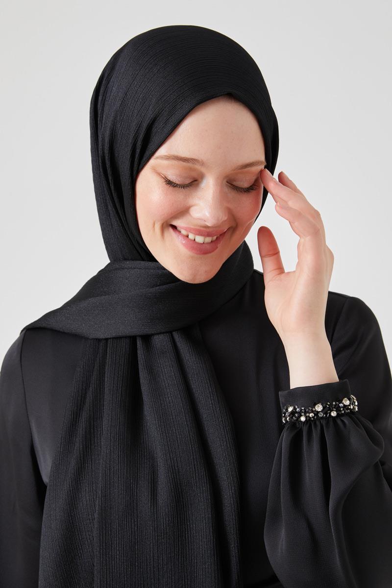 Fivescarf Siyah Crystal Şal