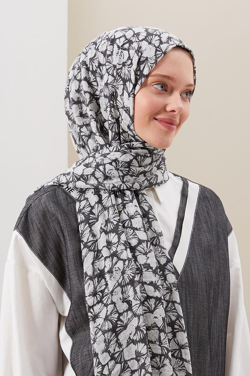 Fivescarf Siyah Ortanca Comfort Line Şal