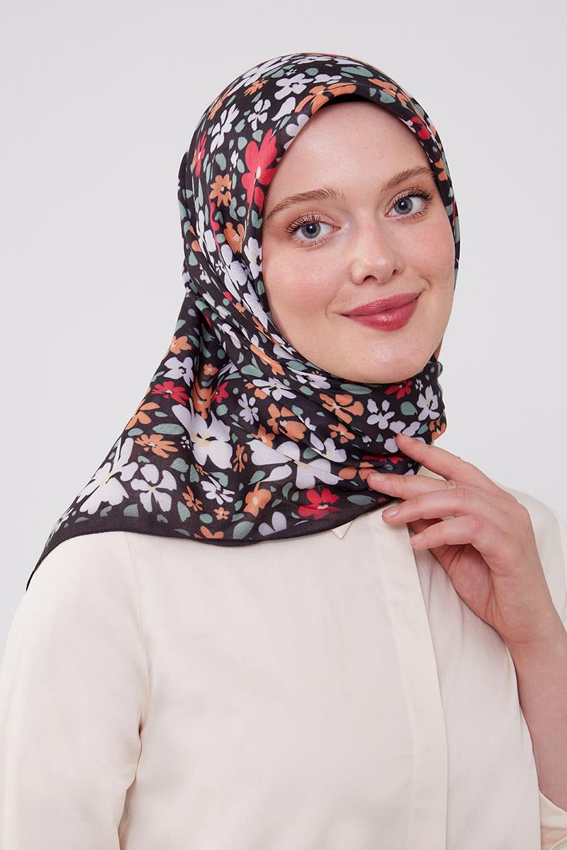 Fivescarf Siyah Soft Cotton Eşarp
