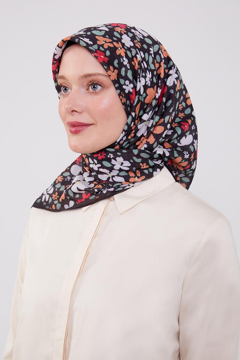 Fivescarf Siyah Soft Cotton Eşarp