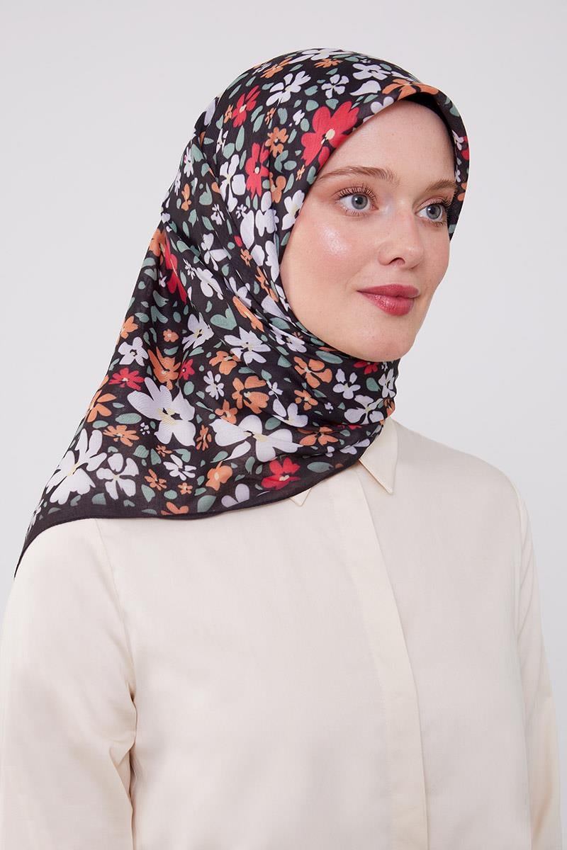 Fivescarf Siyah Soft Cotton Eşarp