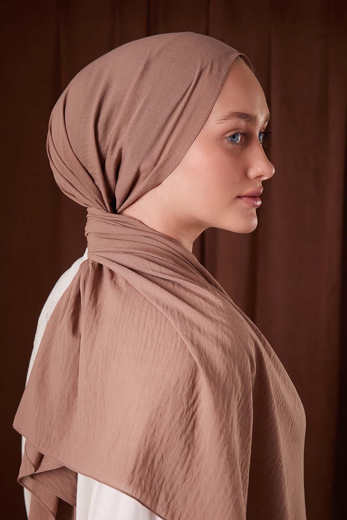 Fivescarf Soğan Kabuğu Düz Luna Cotton Şal