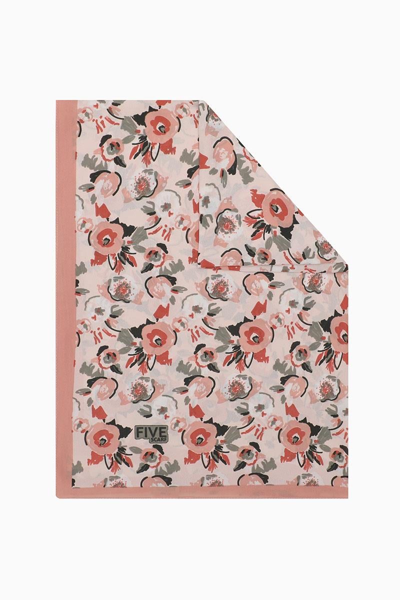 Fivescarf Somon Fulya Desen Krep Şal
