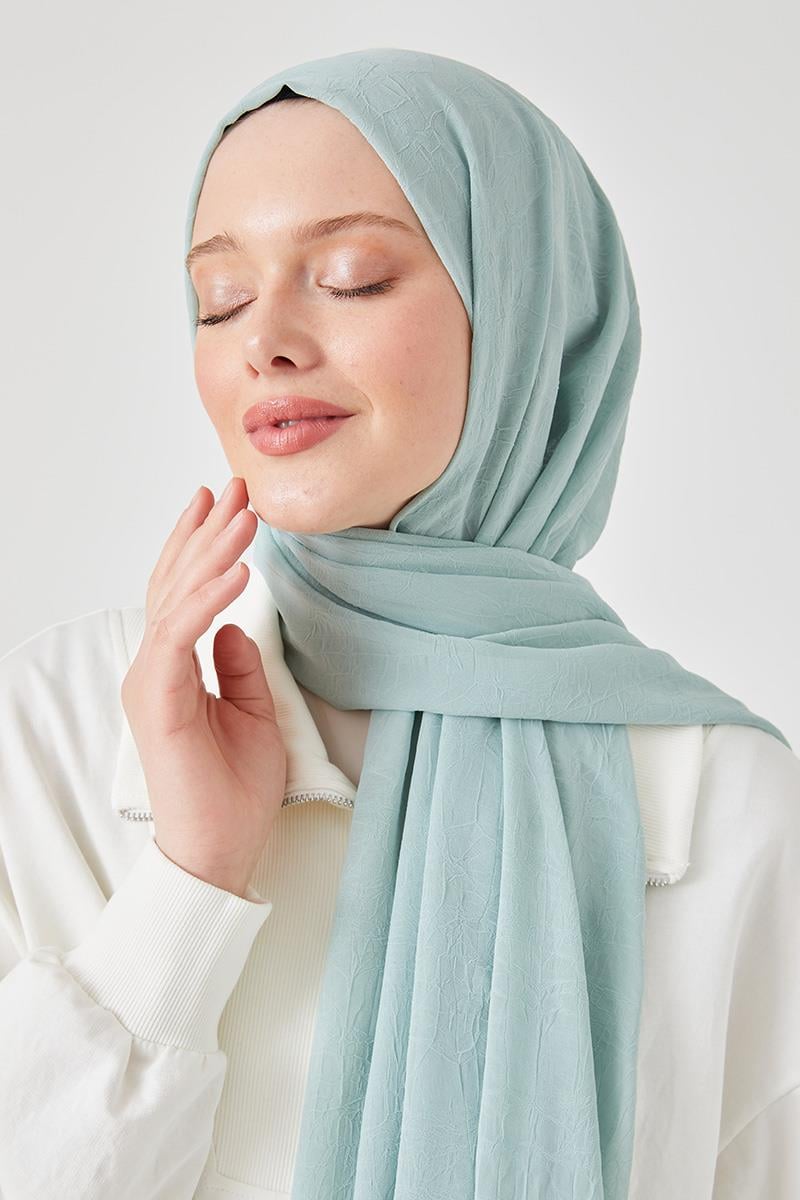 Fivescarf Su Yeşili Frozen Şal