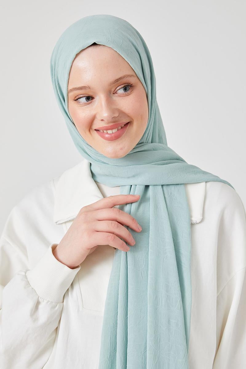 Fivescarf Su Yeşili Frozen Şal
