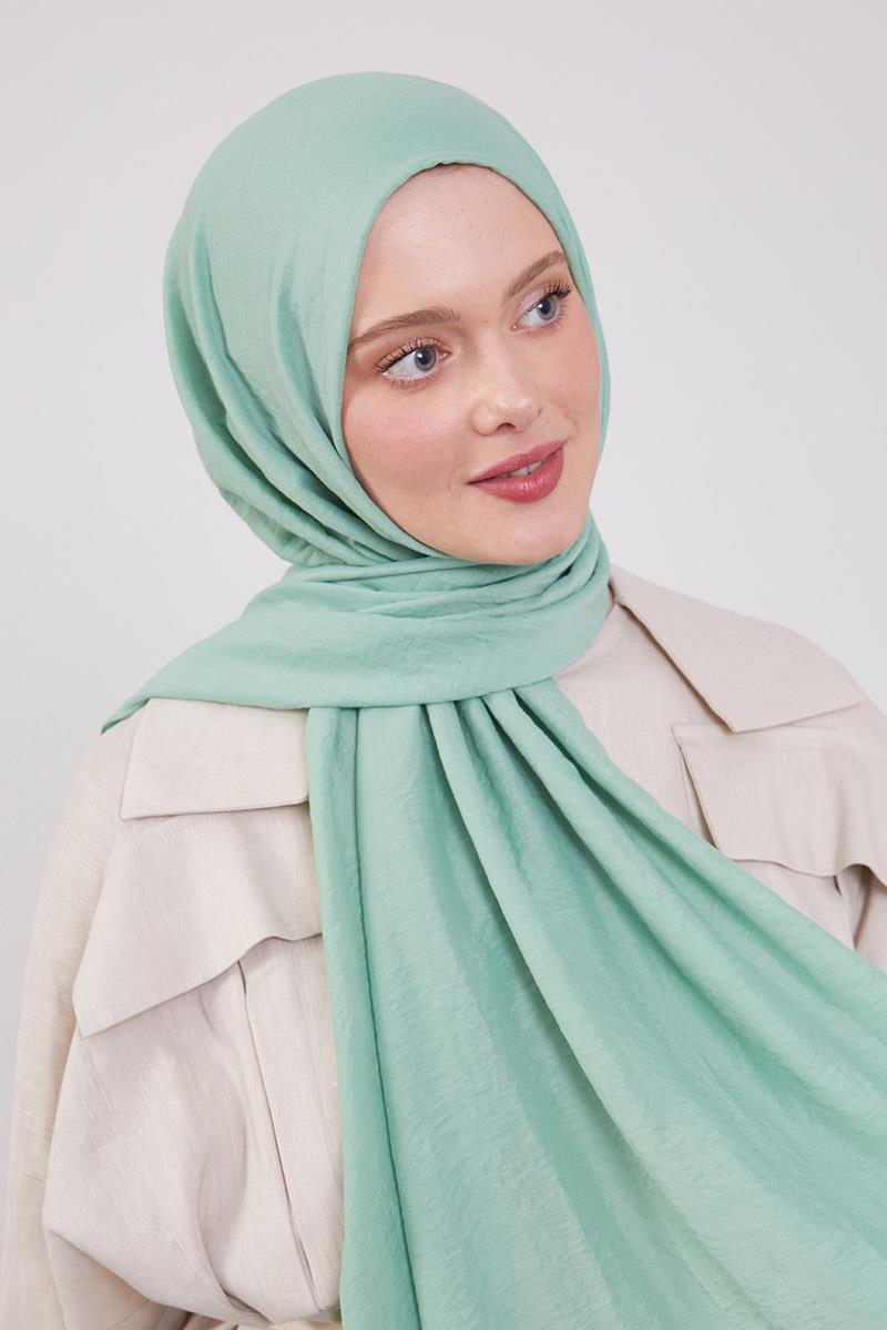 Fivescarf Su Yeşili Touch Pamuk Şal