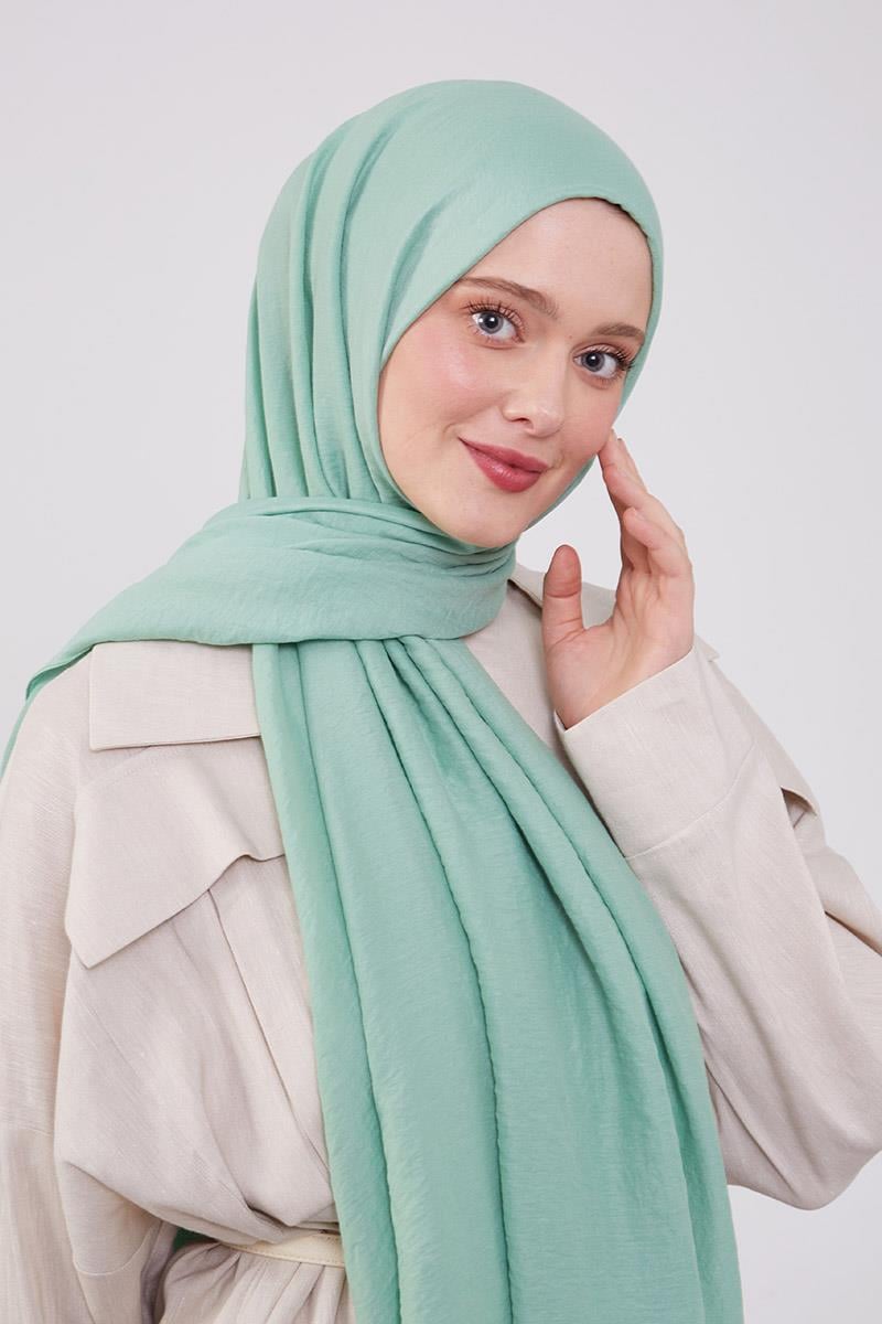 Fivescarf Su Yeşili Touch Pamuk Şal
