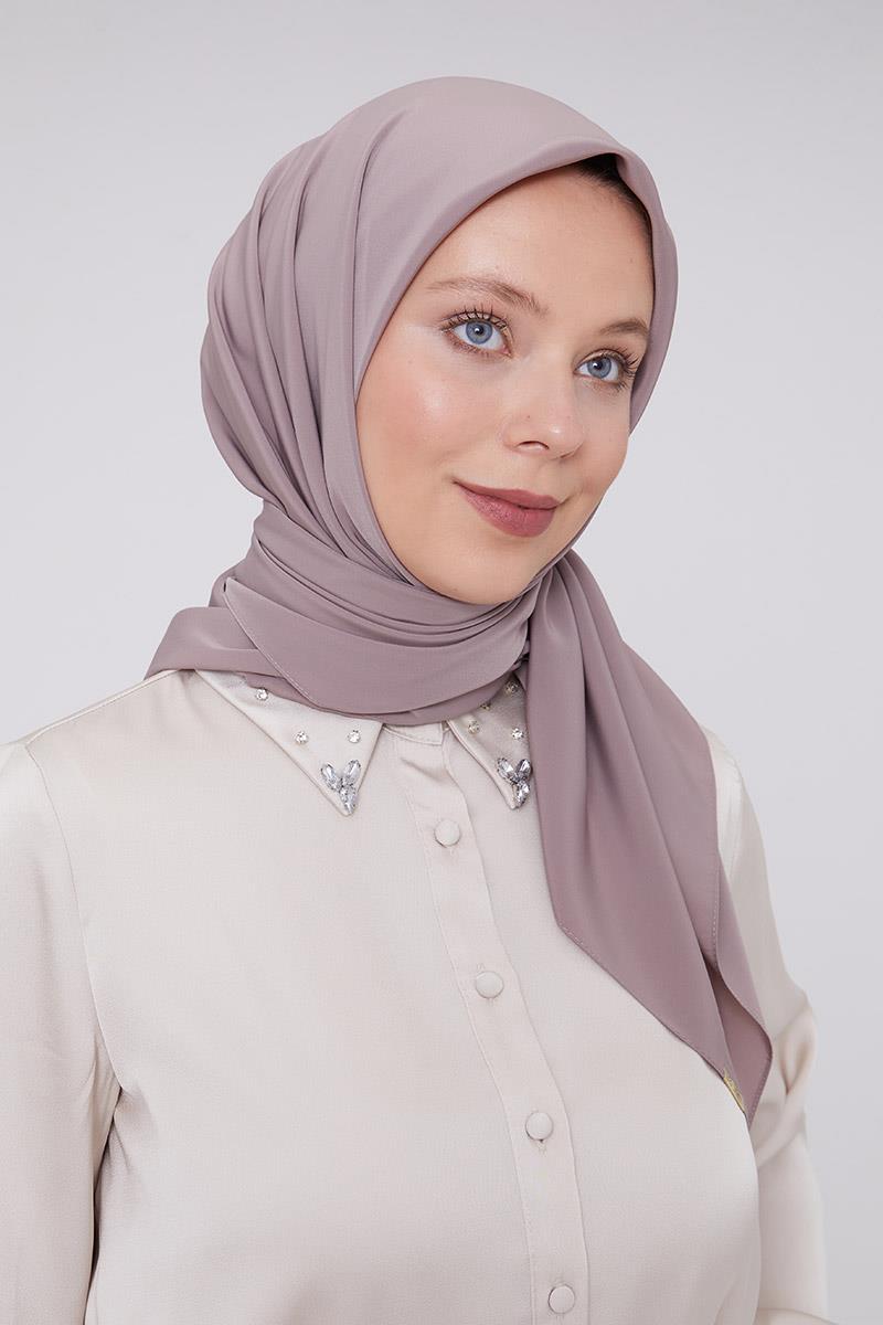 Fivescarf Sütlü Kahve Medine İpeği Eşarp