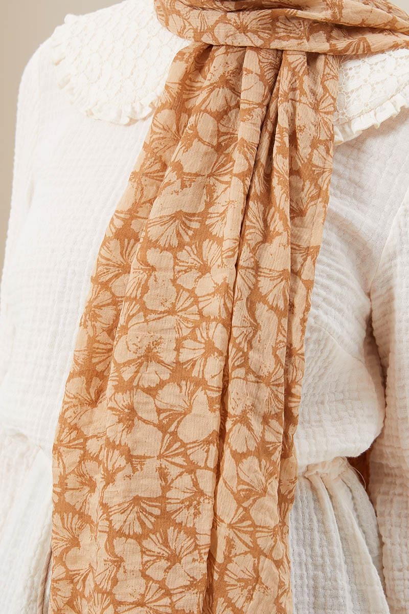 Fivescarf Sütlü Kahve Ortanca Comfort Line Şal