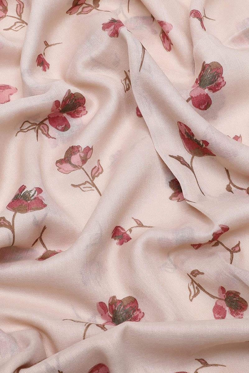 Fivescarf Sütlü Kahve Relax Gelincik Şal