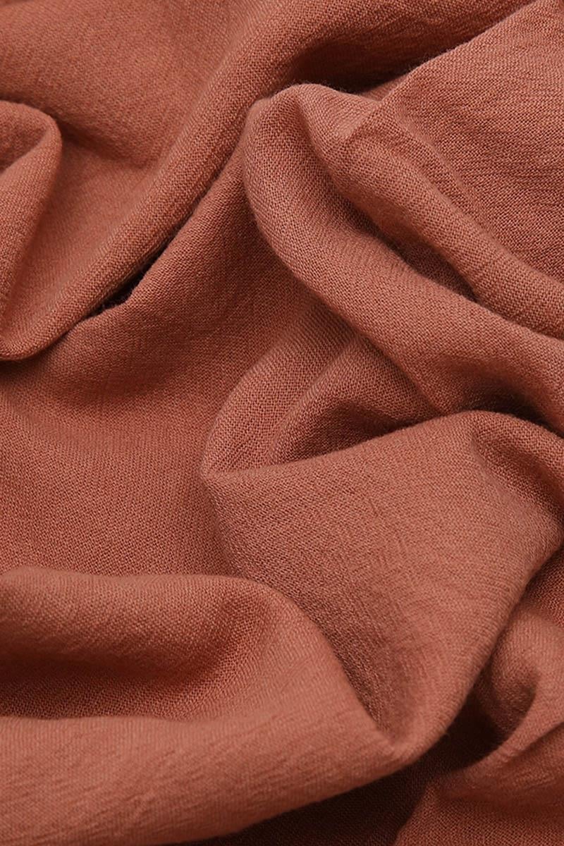 Fivescarf Taba Naturel Pamuk Şal