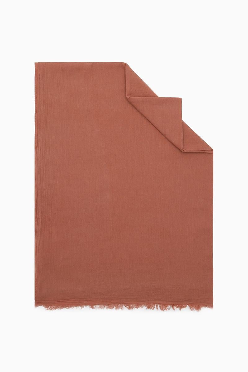 Fivescarf Taba Naturel Pamuk Şal