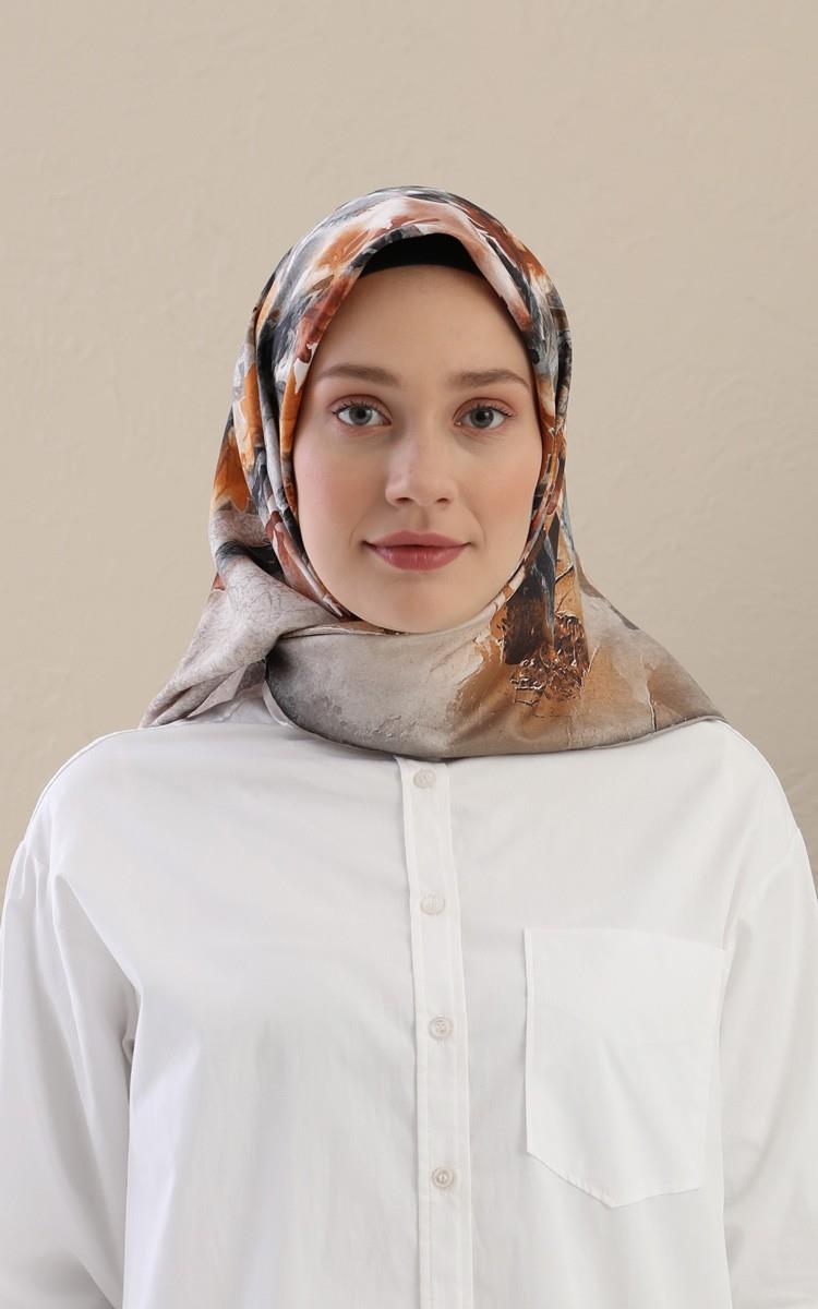 Fivescarf Taba Twill Digital Eşarp