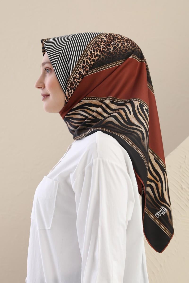 Fivescarf Taba Twill Digital Eşarp