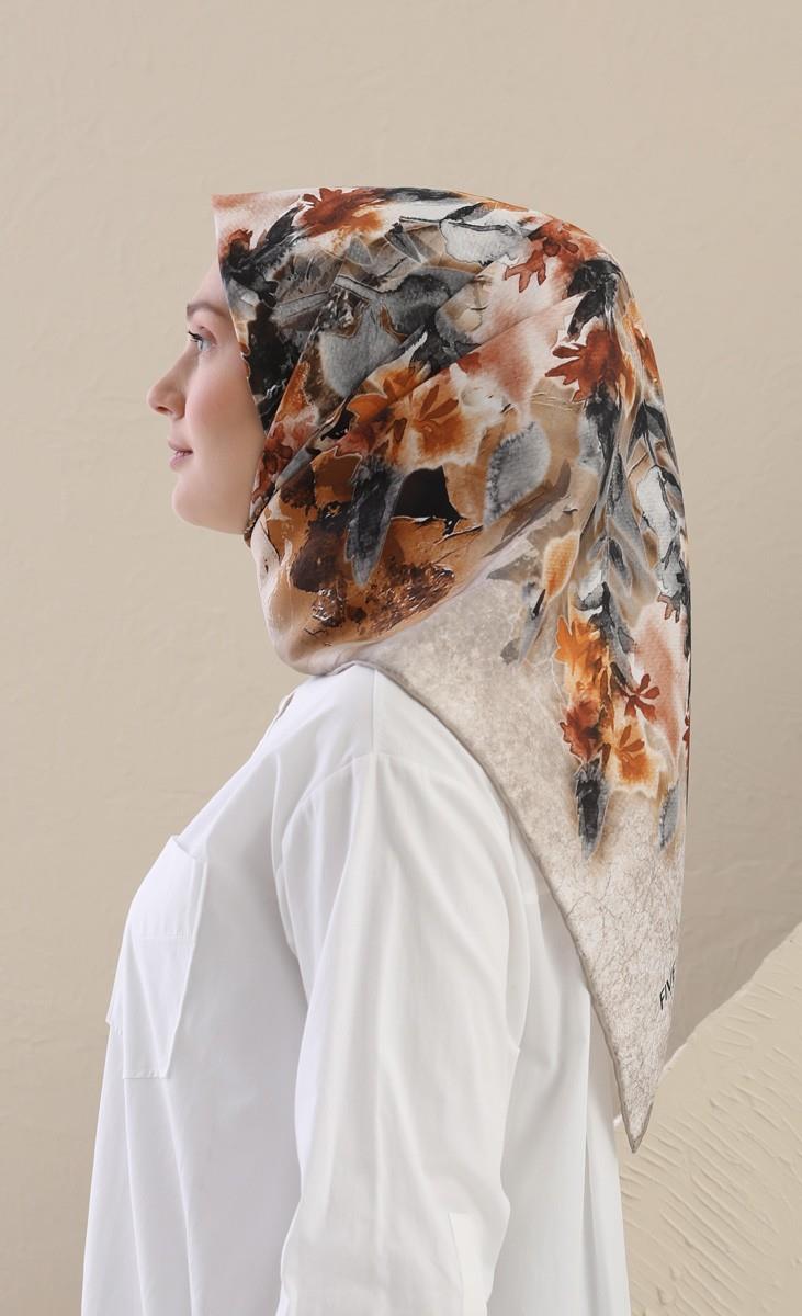 Fivescarf Taba Twill Digital Eşarp