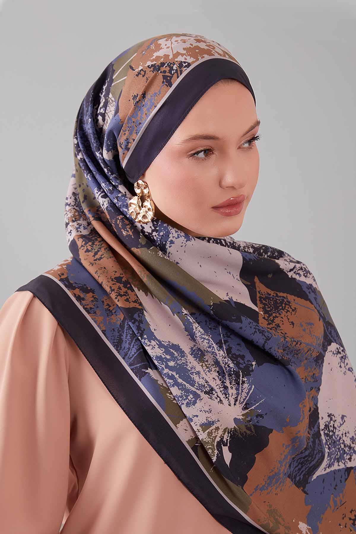 Fivescarf Taba Yaprak Desen Moos Chrep