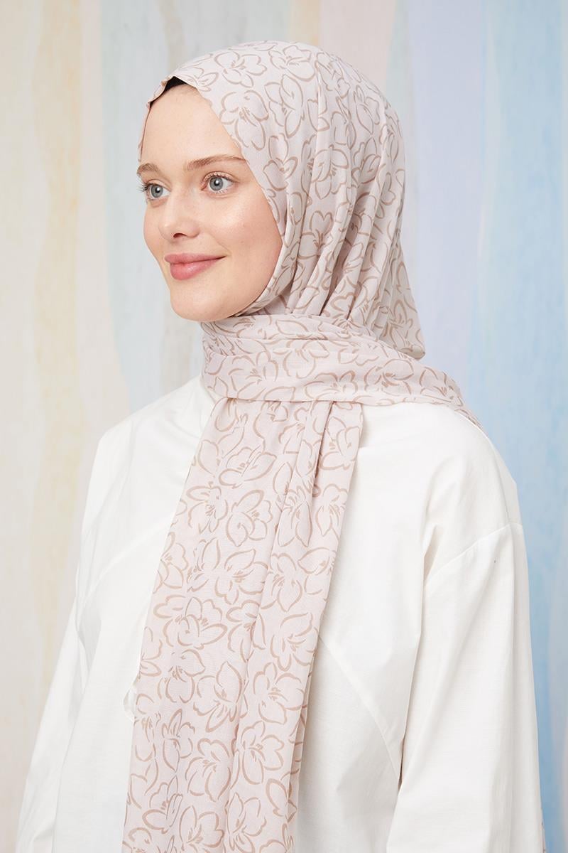 Fivescarf Taş Desenli Cotton Şal