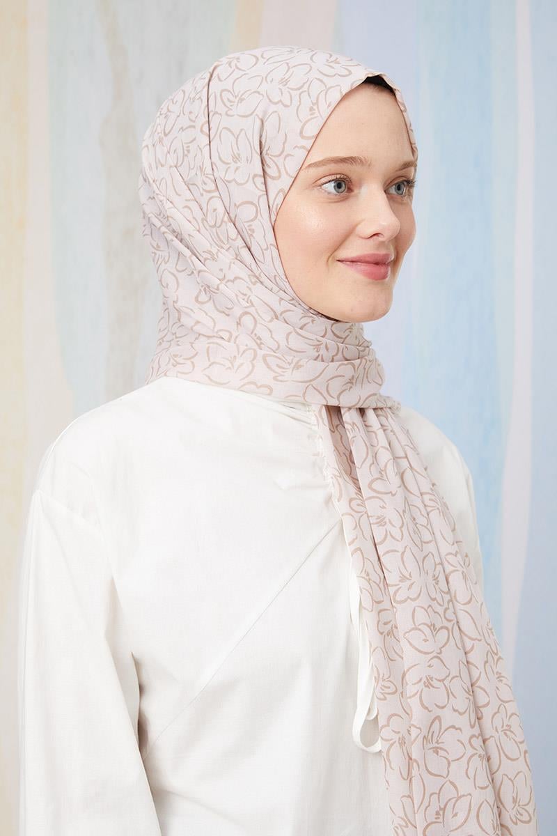 Fivescarf Taş Desenli Cotton Şal