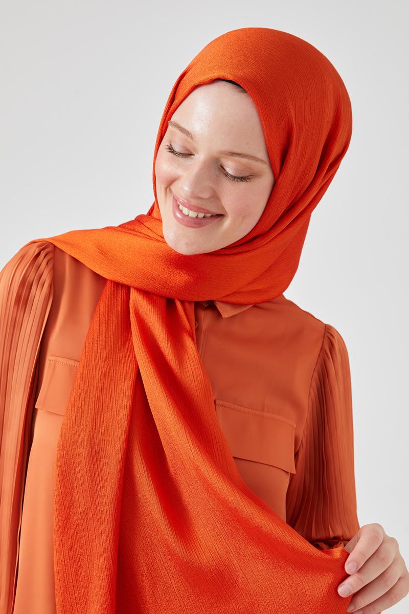 Fivescarf Turuncu Crystal Şal