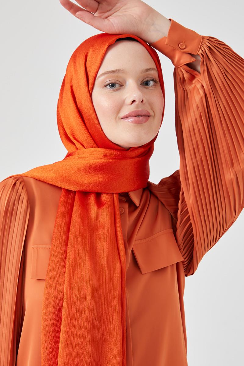 Fivescarf Turuncu Crystal Şal