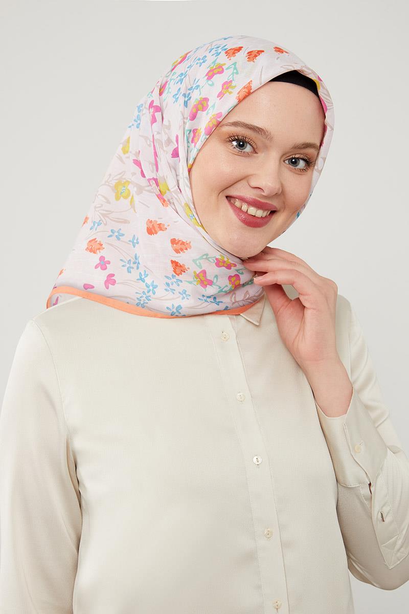 Fivescarf Turuncu Soft Cotton Eşarp