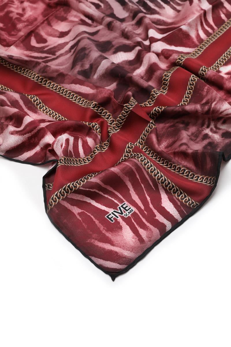 Fivescarf Vişne Twill Digital Eşarp