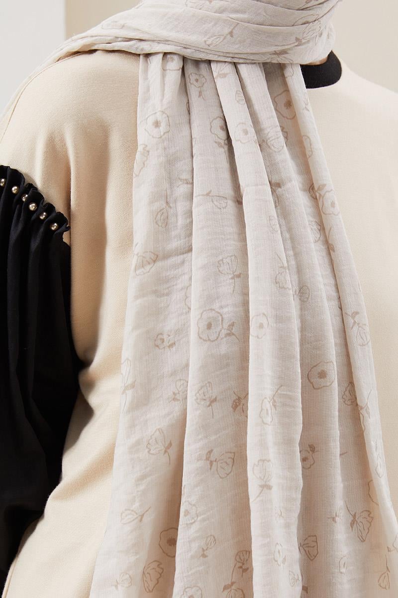 Fivescarf Vizon Gül Comfort Line Şal