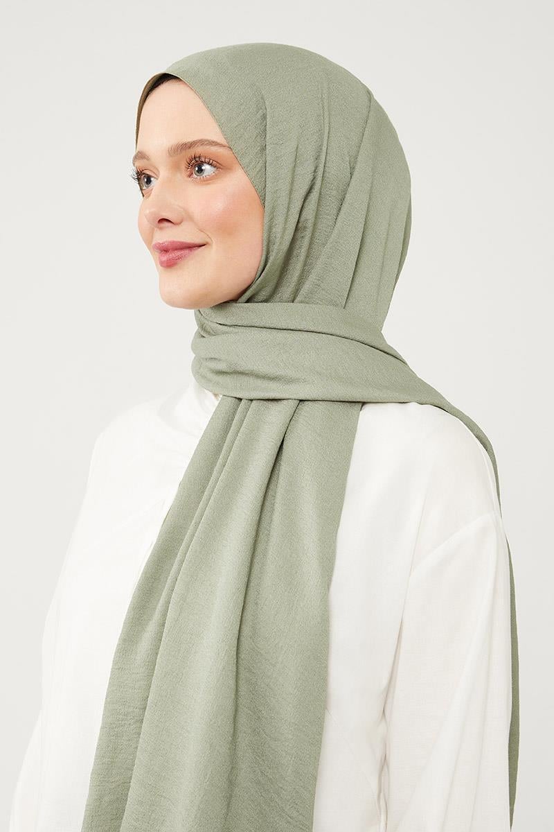 Fivescarf Yağ Yeşili Junset Şal