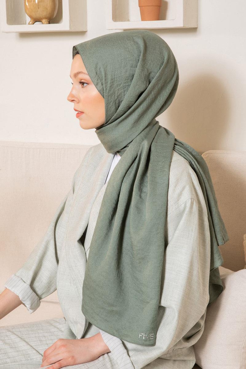 Fivescarf Yeşil Junset Şal