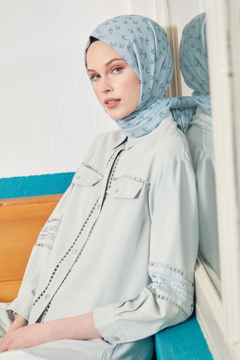 Fivescarf Yeşil Relax Yonca Şal