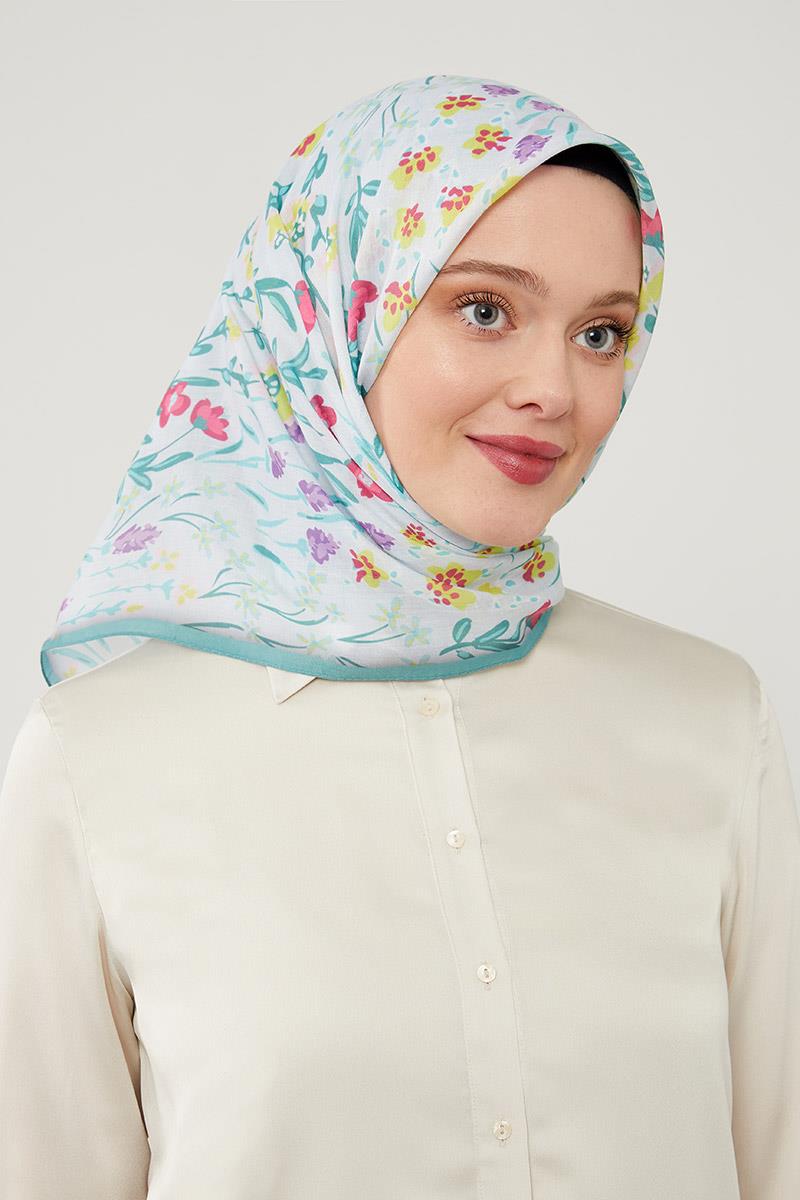 Fivescarf Yeşil Soft Cotton Eşarp