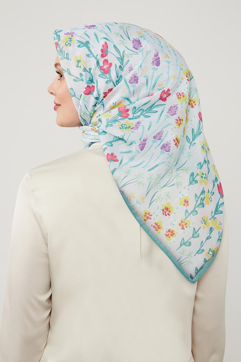 Fivescarf Yeşil Soft Cotton Eşarp