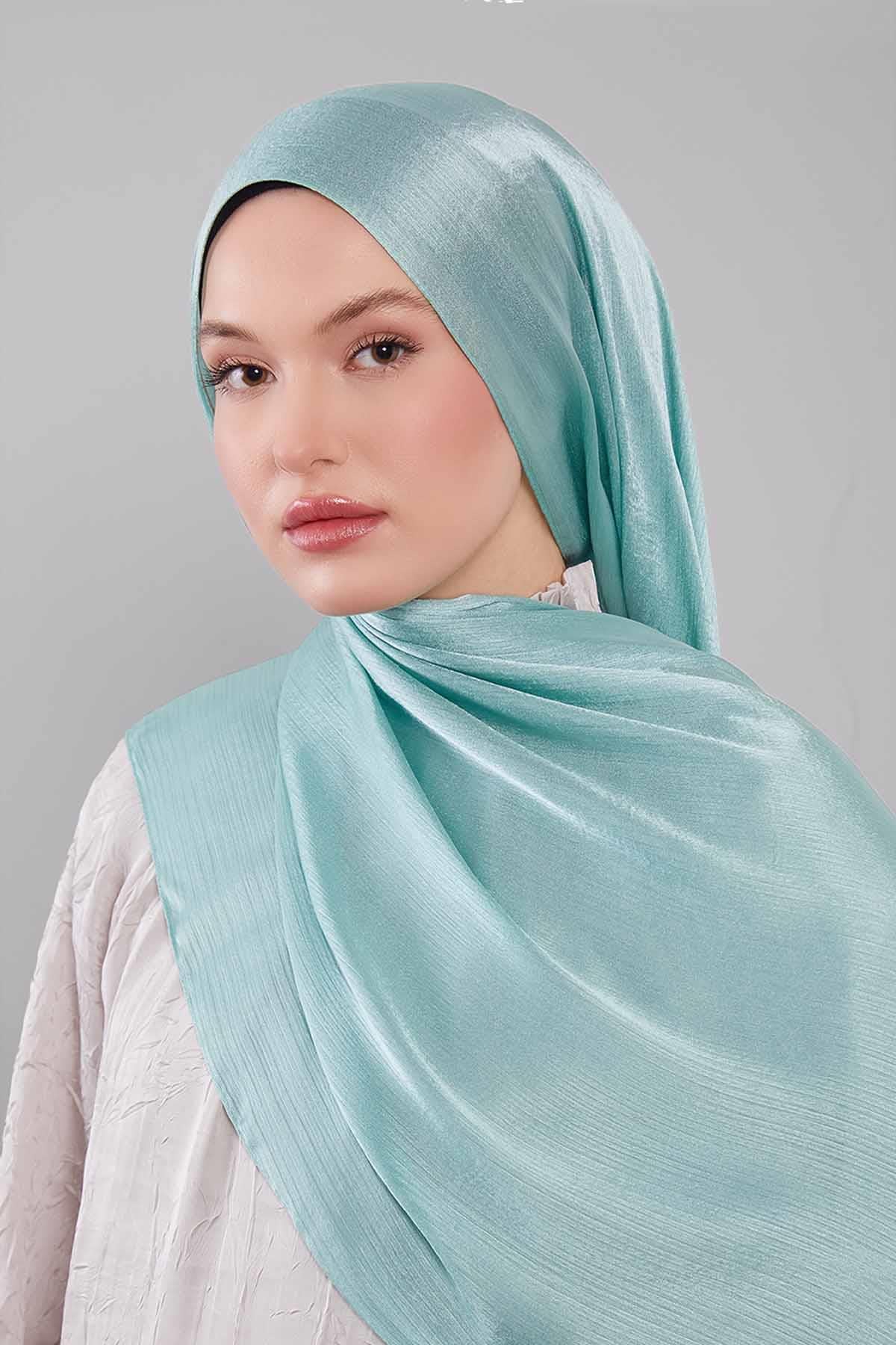 Fivescarf Yosun Yeşili Janjan Abiye Şal