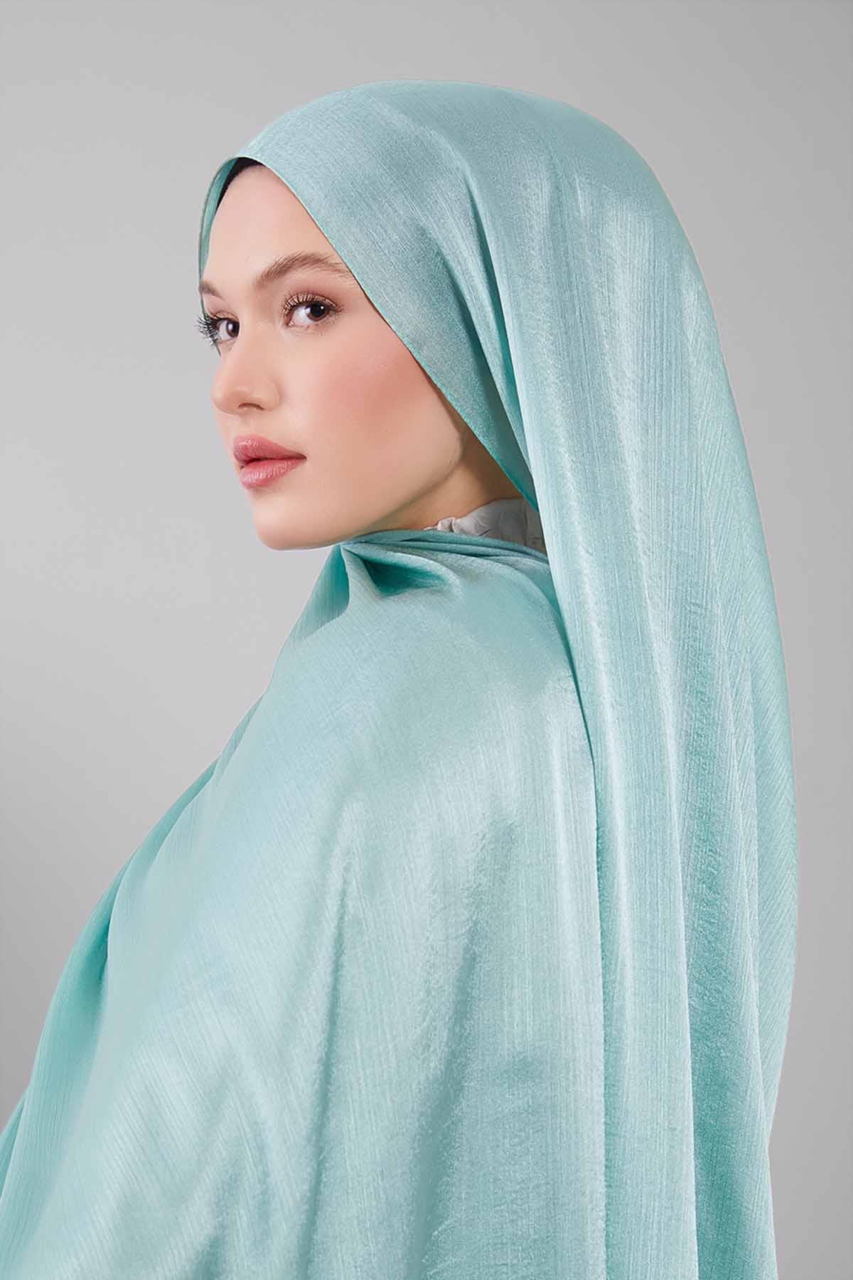 Fivescarf Yosun Yeşili Janjan Abiye Şal