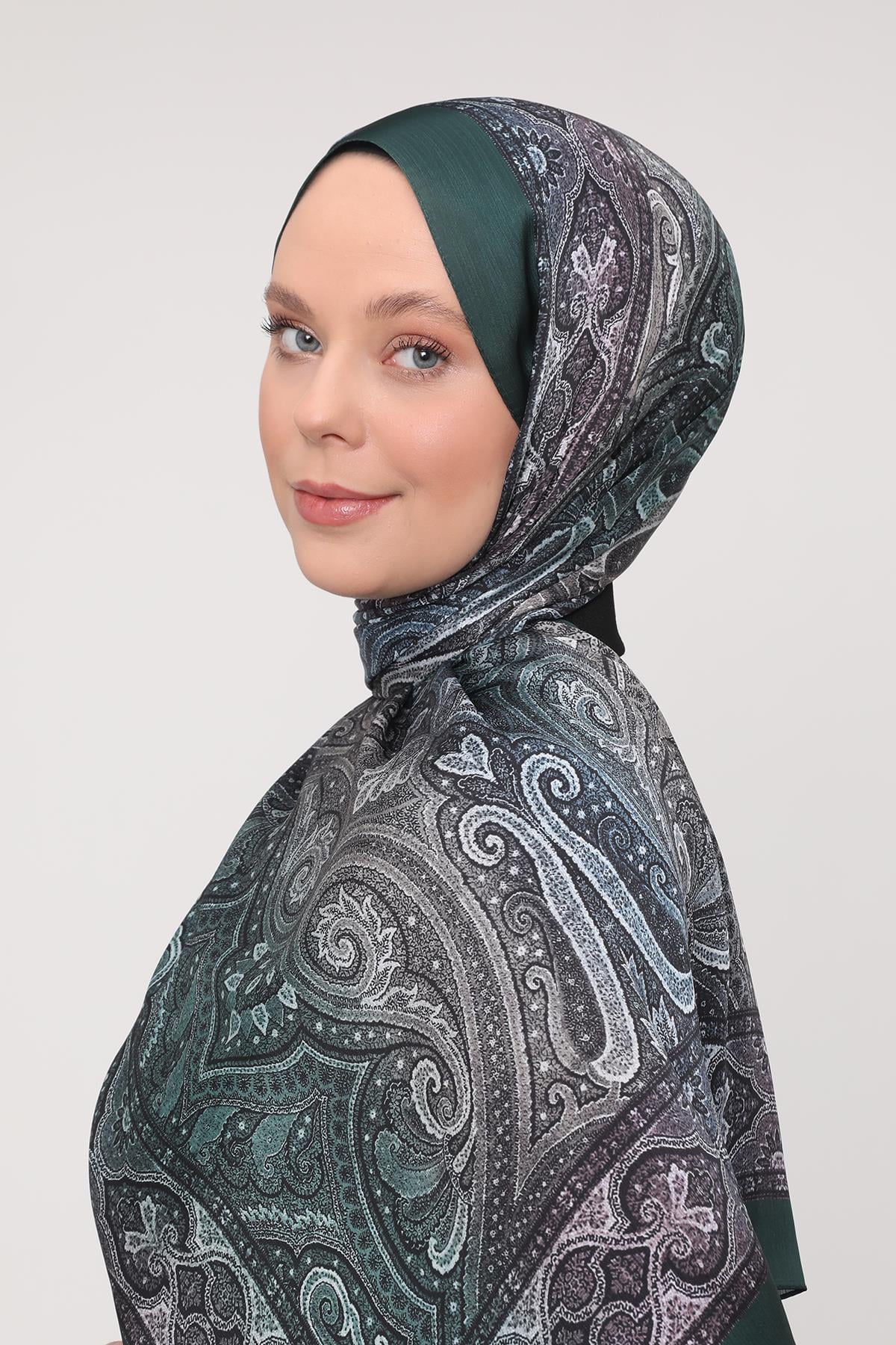 Fivescarf Zümrüt Gölgeli Desen Brand Şal