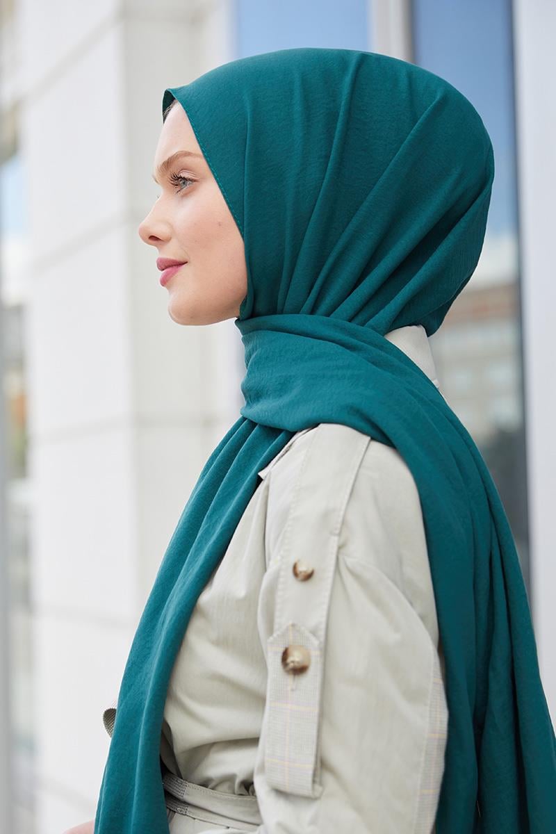 Fivescarf Zümrüt Yeşili Pamuk Cazz Şal