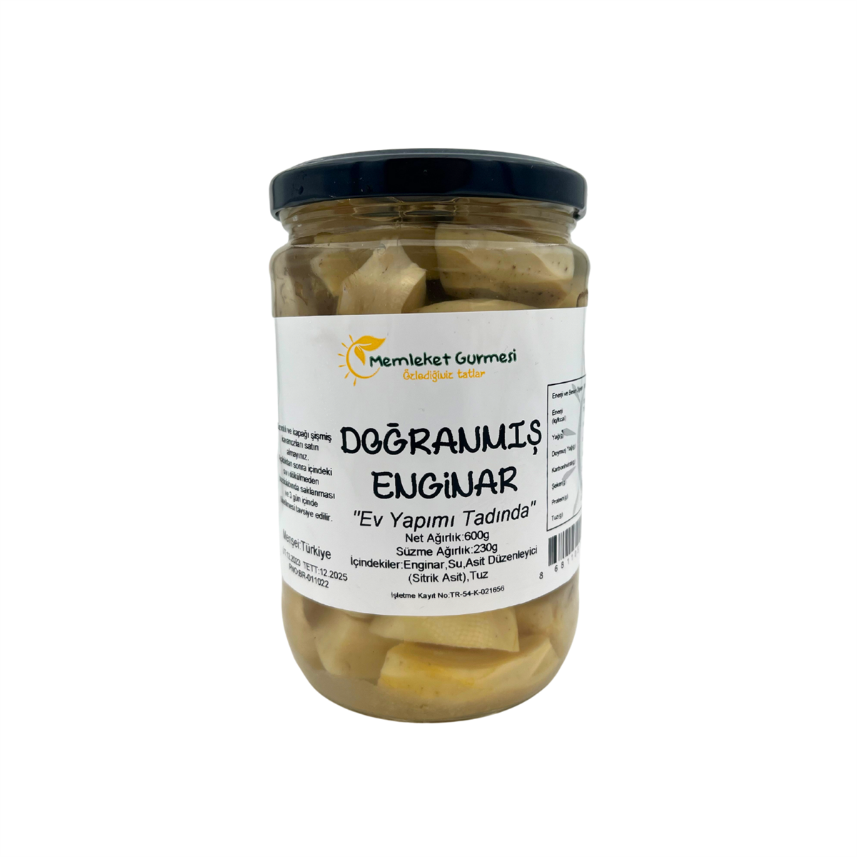 Enginar Doğranmış Konserve 600 gr (660 cc)