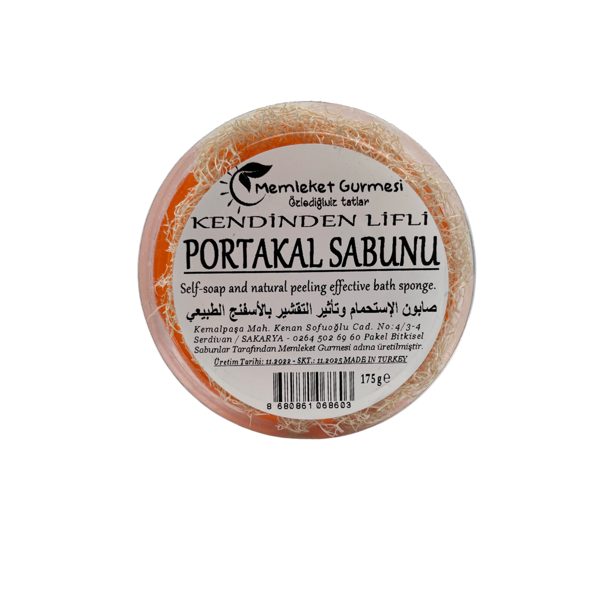 Kendinden Lifli Portakal Sabunu 165 gr