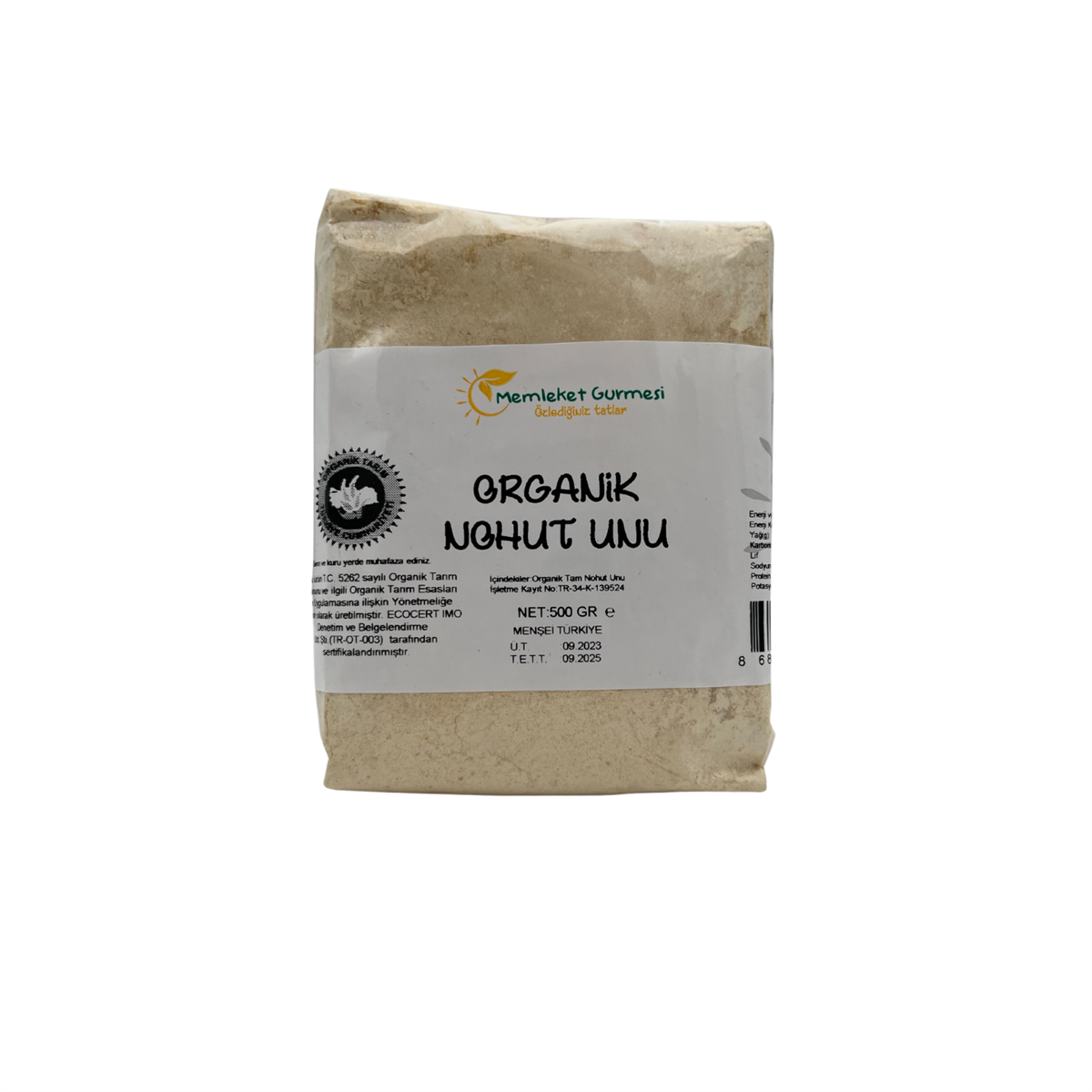 Organik Nohut Unu 500 Gr.