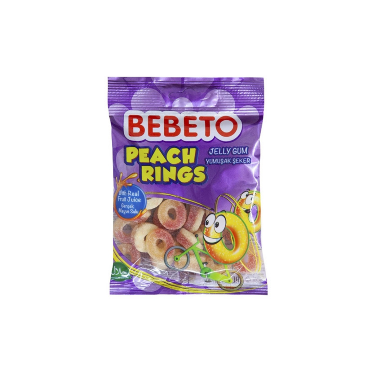 Bebeto Şeftali Halkası Jelibon 80 gr