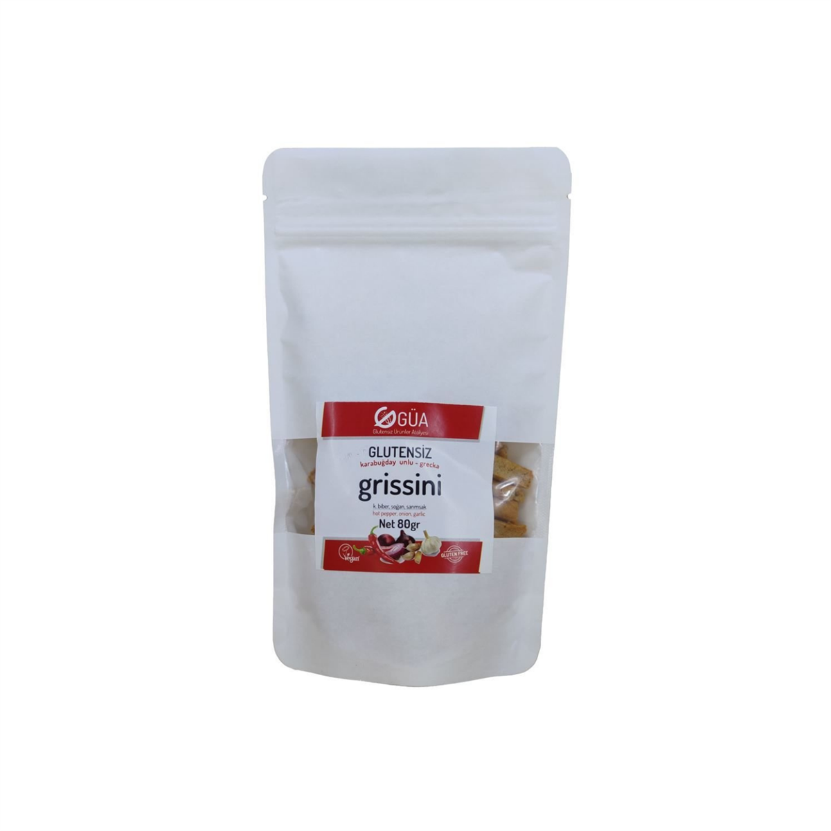 GÜA Glutensiz Grissini Çeşnili 80 gr