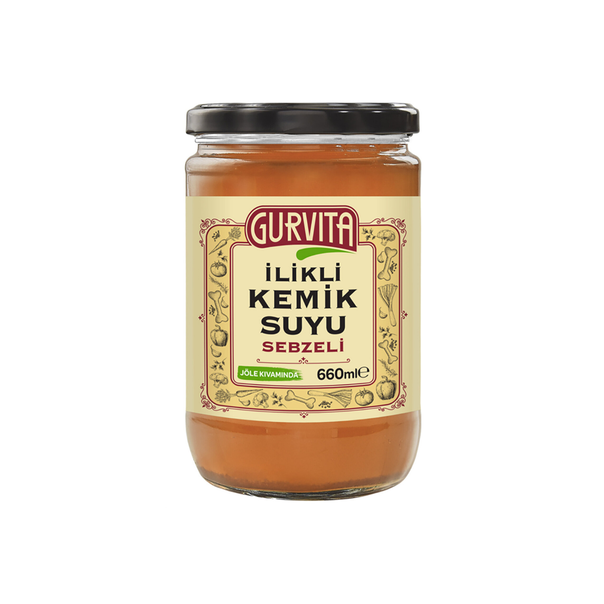 Gurvita İlikli Kemik Suyu Sebzeli 660 ml