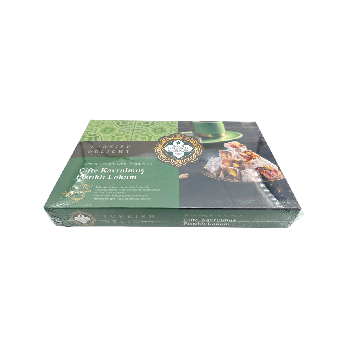 Çifte Kavrulmuş Fıstıklı Lokum 400 gr Meşhur Safranbolu Lokumcusu