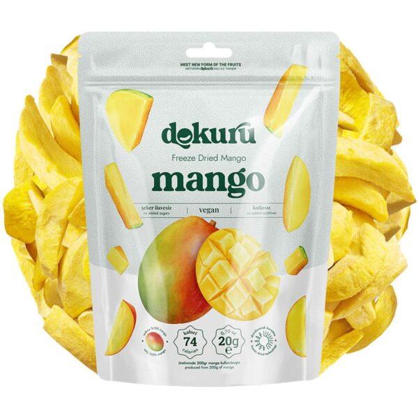 Dokuru Dondurularak Kurutulmuş Mango 20 grDokuru