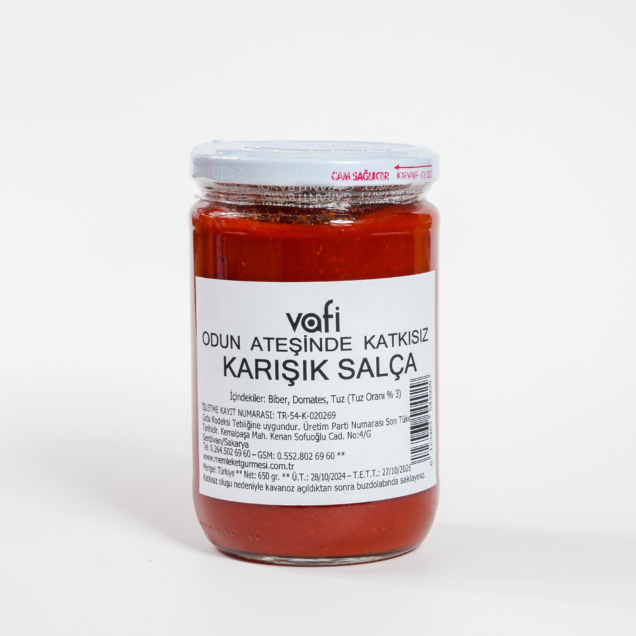 Ev Yapımı Karışık Salça 650 gr CCSVafi