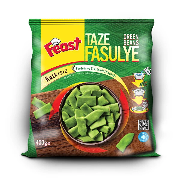 Feast Taze Fasülye Donuk 450 grFeast