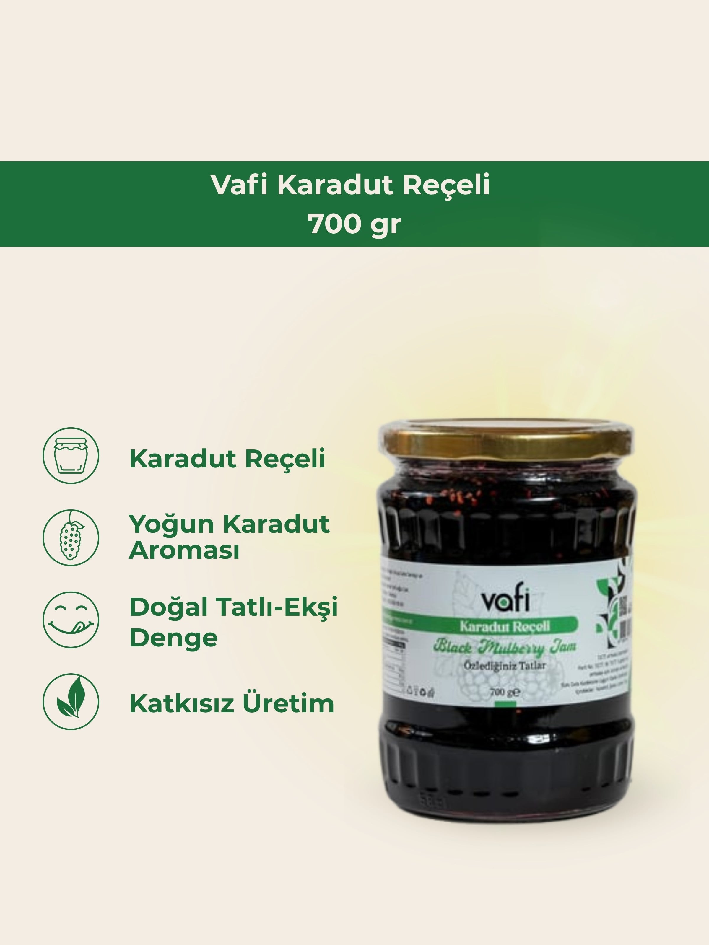 Karadut Reçeli 700 gr MGMemleket Gurmesi