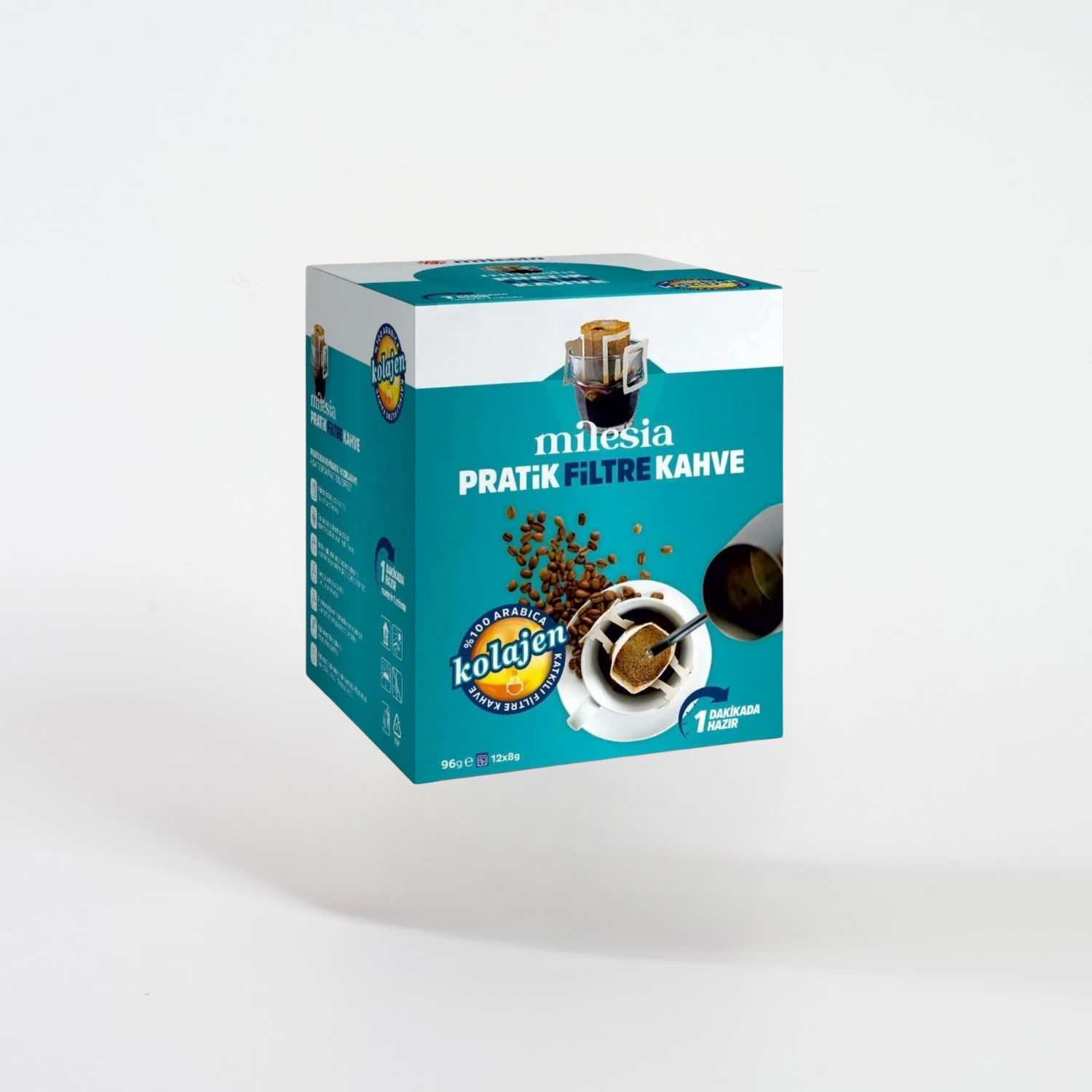 Milesia Pratik Filtre Kahve Kolajenli 8 grMilesia
