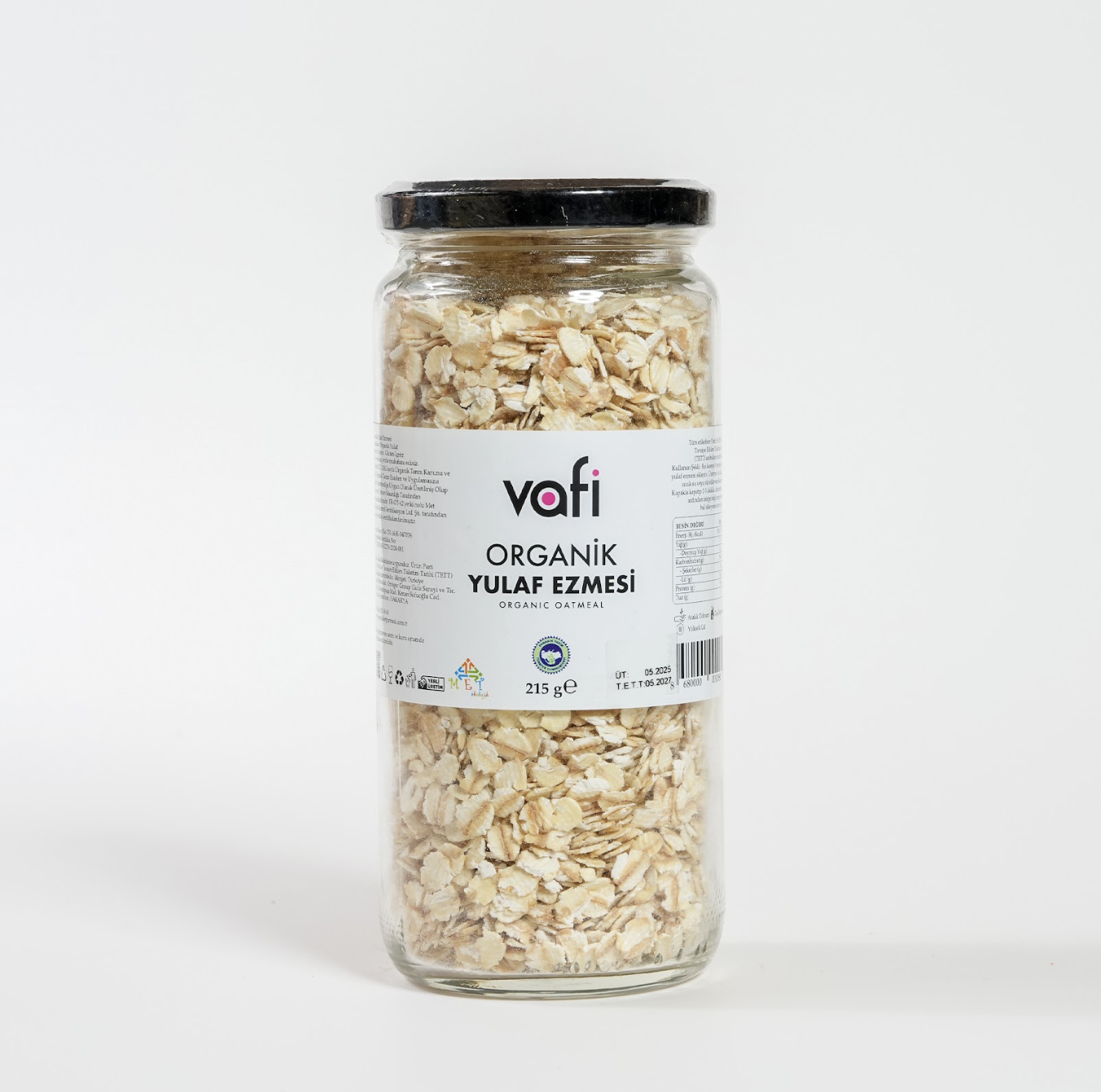 Organik Yulaf Ezmesi 215 grVafi