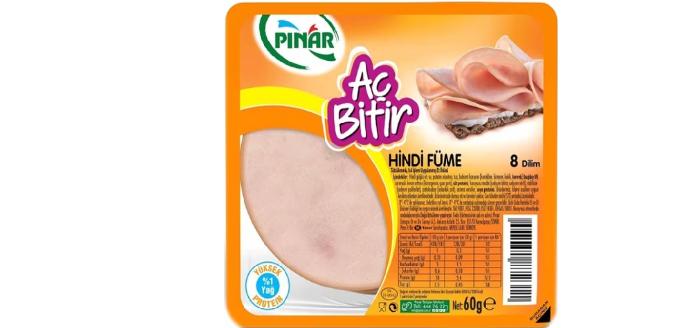 Pınar Aç Bitir Hindi Füme 60 grPınar